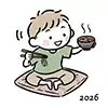 【無料】年越しそばのイラスト｜温かい蕎麦を食べる男の子（2026年・商用利用OK）