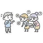 Man being strictly judged for his 'specs' by women in matchmaking [Free illustration material]