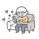 Illustration of a man endlessly 'Liking' women on a dating app [Free material]