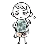 Free Illustration of a Boy with Influenza Virus Lurking Inside His Body