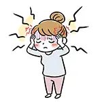 Free Illustration of a Woman with Severe Headache from Influenza