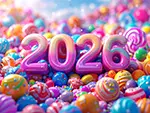 2026 Pop Candy Illustration Free | Colorful and Cute Background