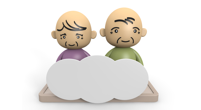 笑顔｜おじいさん｜台の上 - 医療/病気/介護/病院/人物/写真/イラスト/無料ダウンロード