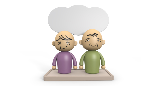 おばあさん/スマイル/吹き出しスペース - 医療/病気/介護/病院/人物/写真/イラスト/無料ダウンロード