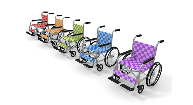 車いす｜黄色｜福祉 - 医療/病気/介護/病院/人物/写真/イラスト/無料ダウンロード