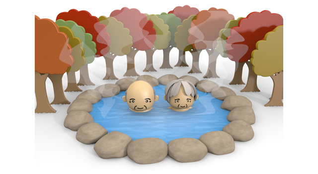 温泉｜高齢者｜旅行 - 医療/病気/介護/病院/人物/写真/イラスト/無料ダウンロード