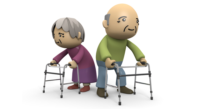 おじいさん｜歩行補助器｜便利 - 医療/病気/介護/病院/人物/写真/イラスト/無料ダウンロード