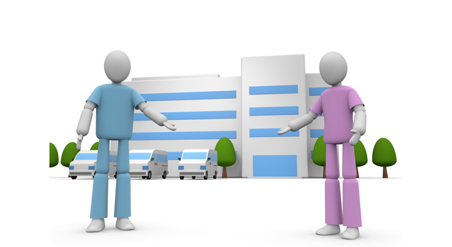 手すり/介護スタッフ/歩く - 医療/病気/介護/病院/人物/写真/イラスト/無料ダウンロード