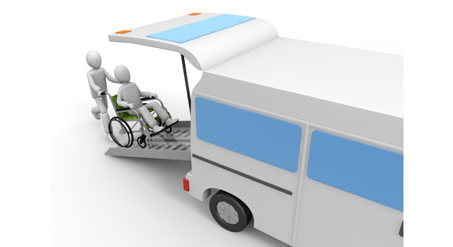 介護タクシー｜移動｜車いす - 医療/病気/介護/病院/人物/写真/イラスト/無料ダウンロード