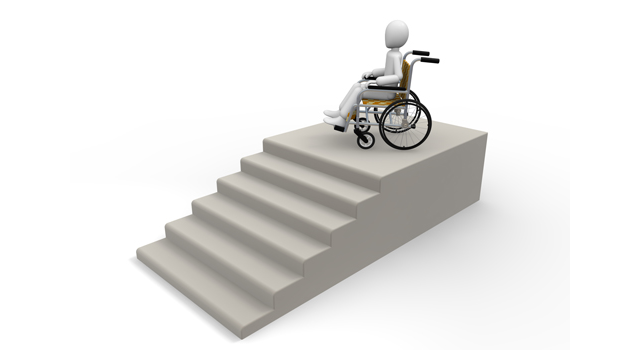 車イス｜階段｜身体障害者 - 医療/病気/介護/病院/人物/写真/イラスト/無料ダウンロード