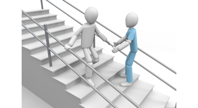 階段｜手すり｜リハビリ - 医療/病気/介護/病院/人物/写真/イラスト/無料ダウンロード