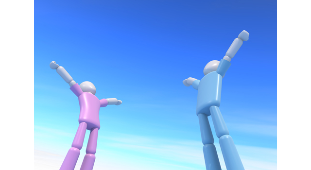 介護スタッフ｜青空｜背伸び - 医療/病気/介護/病院/人物/写真/イラスト/無料ダウンロード