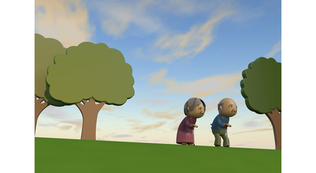 高齢者｜散歩｜運動 - 医療/病気/介護/病院/人物/写真/イラスト/無料ダウンロード