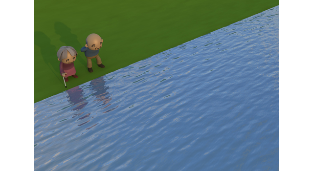 年配者/影/夕方 - 医療/病気/介護/病院/人物/写真/イラスト/無料ダウンロード