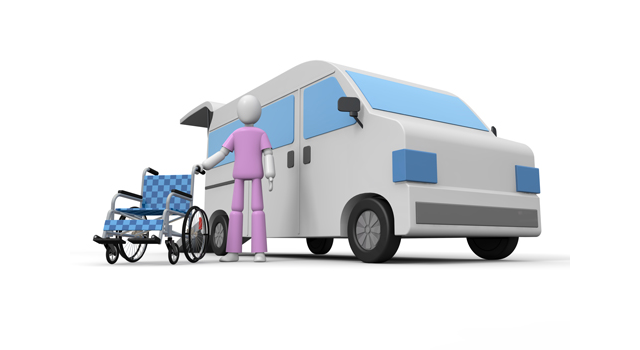車椅子/タクシー/介護士 - 医療/病気/介護/病院/人物/写真/イラスト/無料ダウンロード