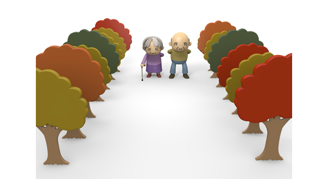 笑顔/お年寄り/秋 - 医療/病気/介護/病院/人物/写真/イラスト/無料ダウンロード