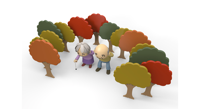 老夫婦｜紅葉｜散歩 - 医療/病気/介護/病院/人物/写真/イラスト/無料ダウンロード