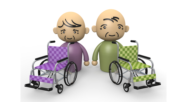 おじいちゃん/車いす/おでかけ - 医療/病気/介護/病院/人物/写真/イラスト/無料ダウンロード