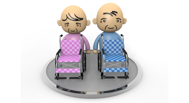 おばあちゃん/移動/くるま椅子 - 医療/病気/介護/病院/人物/写真/イラスト/無料ダウンロード