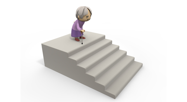 かいだん｜困難｜高齢者 - 医療/病気/介護/病院/人物/写真/イラスト/無料ダウンロード