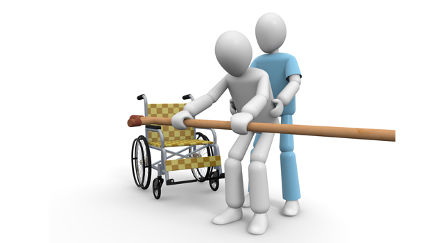 手すり/リハビリ/患者 - 医療/病気/介護/病院/人物/写真/イラスト/無料ダウンロード