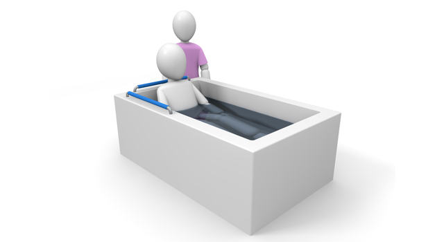 手すり｜入浴｜フロ - 医療/病気/介護/病院/人物/写真/イラスト/無料ダウンロード