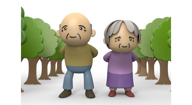 散歩｜ゆっくり｜のんびり - 医療/病気/介護/病院/人物/写真/イラスト/無料ダウンロード