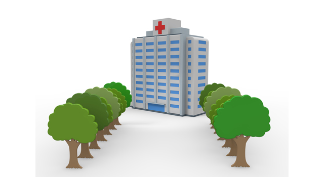 大型病院｜ホスピタル｜自然環境｜医療器具/テクノロジー｜ウイルス/病原菌 - 医療/病気/介護/病院/人物/写真/イラスト/無料ダウンロード