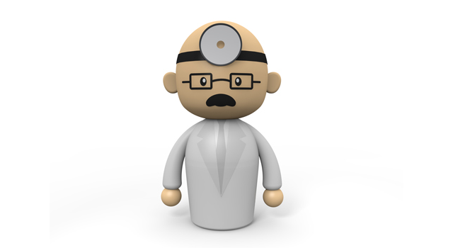 年配の医師｜ドクター｜白衣/眼鏡/ヒゲ｜医療施設/問診｜血液/検査 - 医療/病気/介護/病院/人物/写真/イラスト/無料ダウンロード