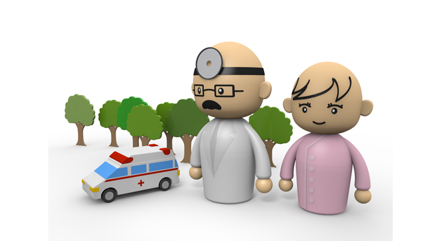 ドクター｜ナース｜救急車｜背景自然/木々｜頭蓋骨/脳｜手術台/ドクター - 医療/病気/介護/病院/人物/写真/イラスト/無料ダウンロード