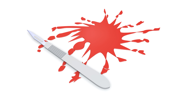 医療器具｜メス｜血痕/ミス/治療｜科学/医学｜メス/医療ミス - 医療/病気/介護/病院/人物/写真/イラスト/無料ダウンロード