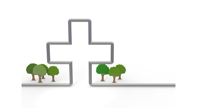 ホスピタル｜自然｜木々｜病院/医院｜DNA/遺伝子｜あばら骨/胸部 - 医療/病気/介護/病院/人物/写真/イラスト/無料ダウンロード