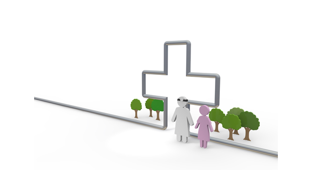 ドクター｜ナース｜総合病院｜自然/木々｜注射/治す｜医療施設/大型病院 - 医療/病気/介護/病院/人物/写真/イラスト/無料ダウンロード