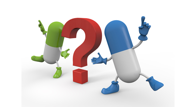 なぜ？｜薬説明｜指差す/漫画｜白衣/ユニフォーム｜ヘモグロビン/赤血球 - 医療/病気/介護/病院/人物/写真/イラスト/無料ダウンロード