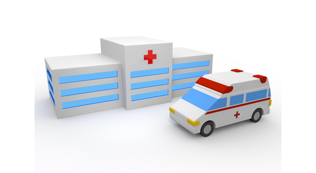 救急車｜病院｜治療/緊急｜粉砕/折れる｜赤く腫れる/炎症 - 医療/病気/介護/病院/人物/写真/イラスト/無料ダウンロード