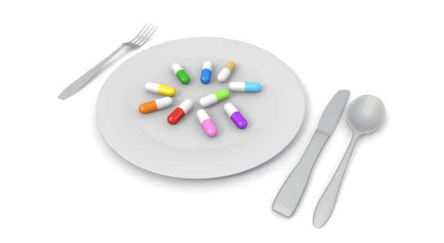 お薬｜食事｜フォーク/スプーン/ナイフ｜医療器具/テクノロジー｜ビジネスマン/サラリーマン - 医療/病気/介護/病院/人物/写真/イラスト/無料ダウンロード