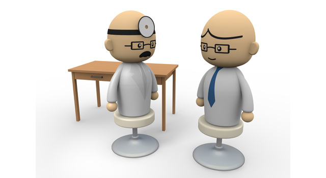 定期健診｜病院｜ドクター/患者｜医療器具/テクノロジー｜赤く腫れる/炎症 - 医療/病気/介護/病院/人物/写真/イラスト/無料ダウンロード