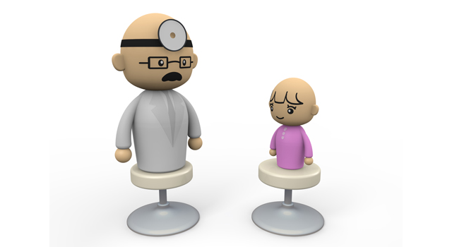 お嬢ちゃん｜先生｜病気/白衣｜治療/手術｜心臓/胸 - 医療/病気/介護/病院/人物/写真/イラスト/無料ダウンロード