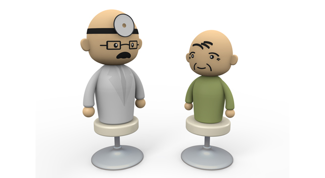 おじいさん｜かかりつけ病院｜診察/怪我｜人間ドック/MRI｜血管/血液 - 医療/病気/介護/病院/人物/写真/イラスト/無料ダウンロード