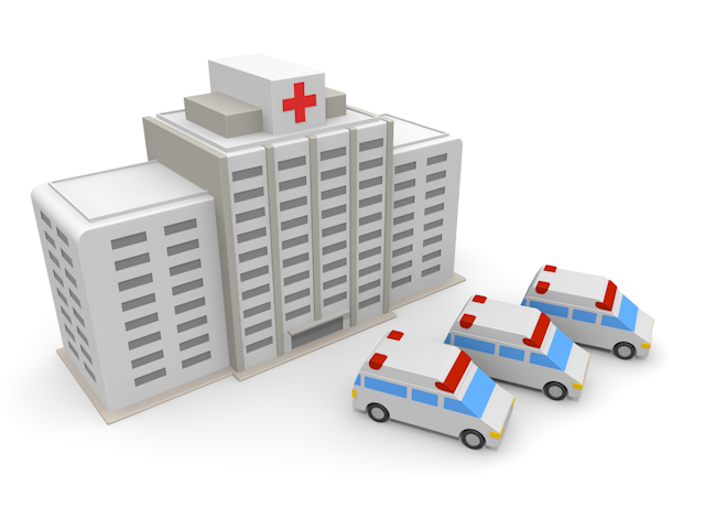 総合病院 | 救急車 | 緊急 | 車両 - 医療/病気/介護/病院/人物/写真/イラスト/無料ダウンロード