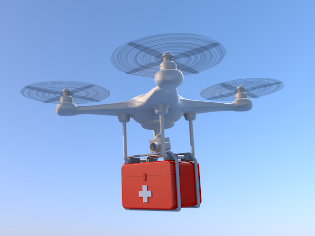 ドローン | 医療 | 運ぶ | スピード感 - 医療/病気/介護/病院/人物/写真/イラスト/無料ダウンロード