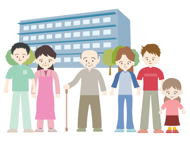 介護施設｜看護士｜スタッフ - 医療/病院/人物/写真/クリップアート/フリー素材/介護/福祉