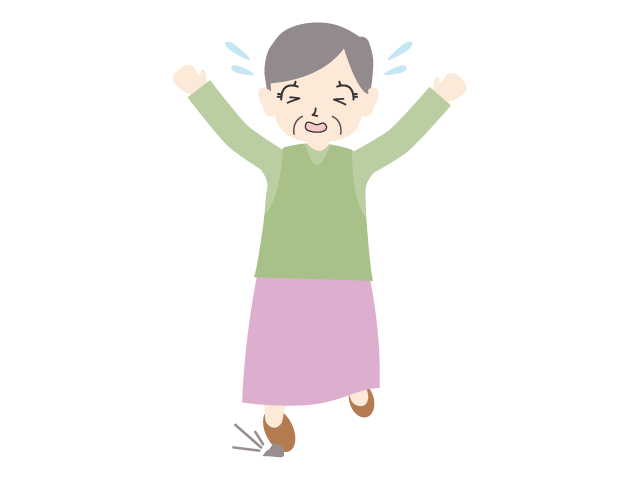 つまずく｜小石｜高齢者｜転倒 - 医療/病院/人物/写真/クリップアート/フリー素材/介護/福祉