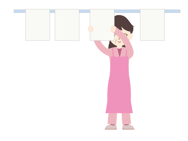 洗濯｜ヘルパーさん｜訪問 - 医療/病院/人物/写真/クリップアート/フリー素材/介護/福祉