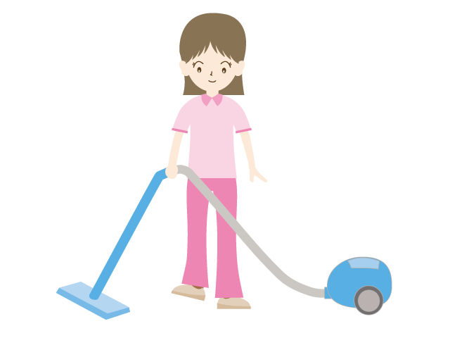 部屋の掃除｜看護士｜ヘルパー - 医療/病院/人物/写真/クリップアート/フリー素材/介護/福祉