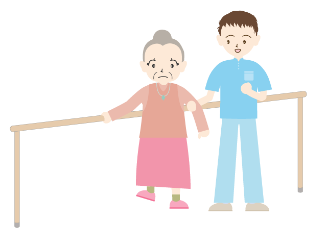 お年寄り/介護士/リハビリ｜おばあさん - 医療/病院/人物/写真/クリップアート/フリー素材/介護/福祉