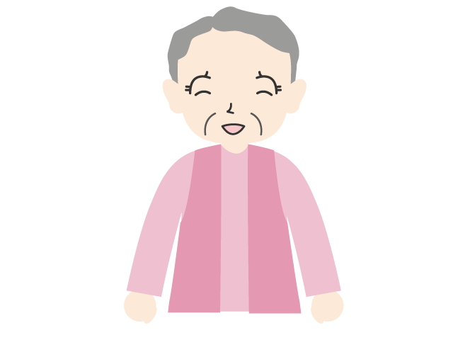 笑顔の高齢者｜嬉しい｜楽しい - 医療/病院/人物/写真/クリップアート/フリー素材/介護/福祉