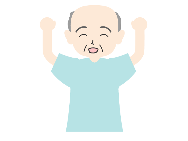 元気なおじいさん｜笑顔｜笑う - 医療/病院/人物/写真/クリップアート/フリー素材/介護/福祉