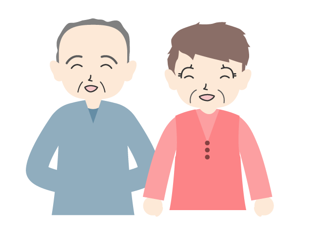 元気な夫婦｜高齢者｜老人｜笑う - 医療/病院/人物/写真/クリップアート/フリー素材/介護/福祉