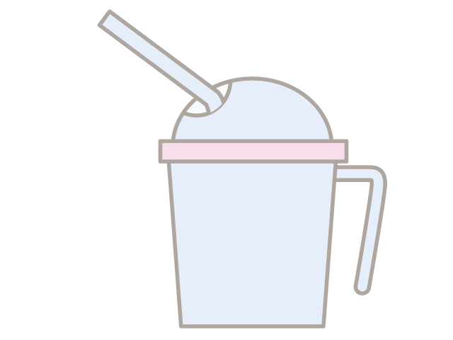 ストローコップ/ストロー付き - 医療/病院/人物/写真/クリップアート/フリー素材/介護/福祉